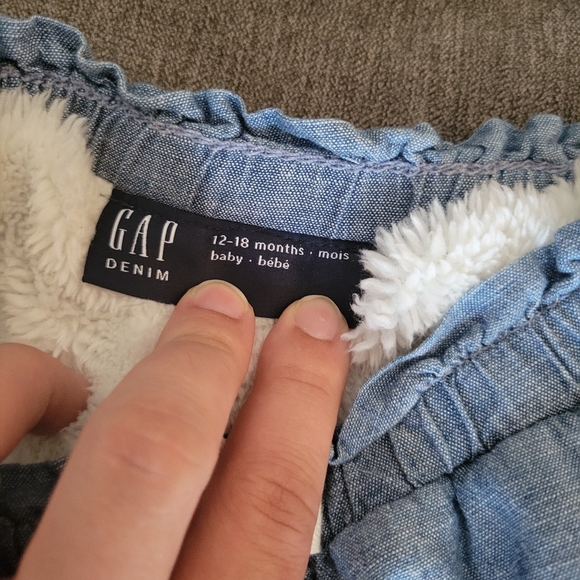 Baby Gap Sherpa Lined Faux Jeans 12-18 Months - Picture 2 of 2